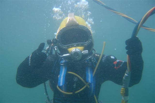Hard Hat Diving in Scubadive West, Ireland Hard Hat Diving in Scubadive West, Ireland