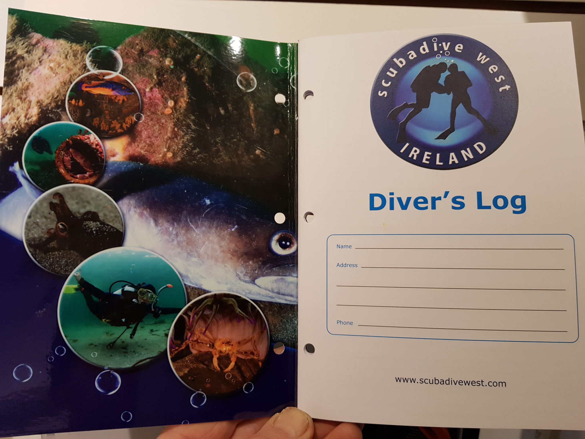 Divers Logbook Scubadive West